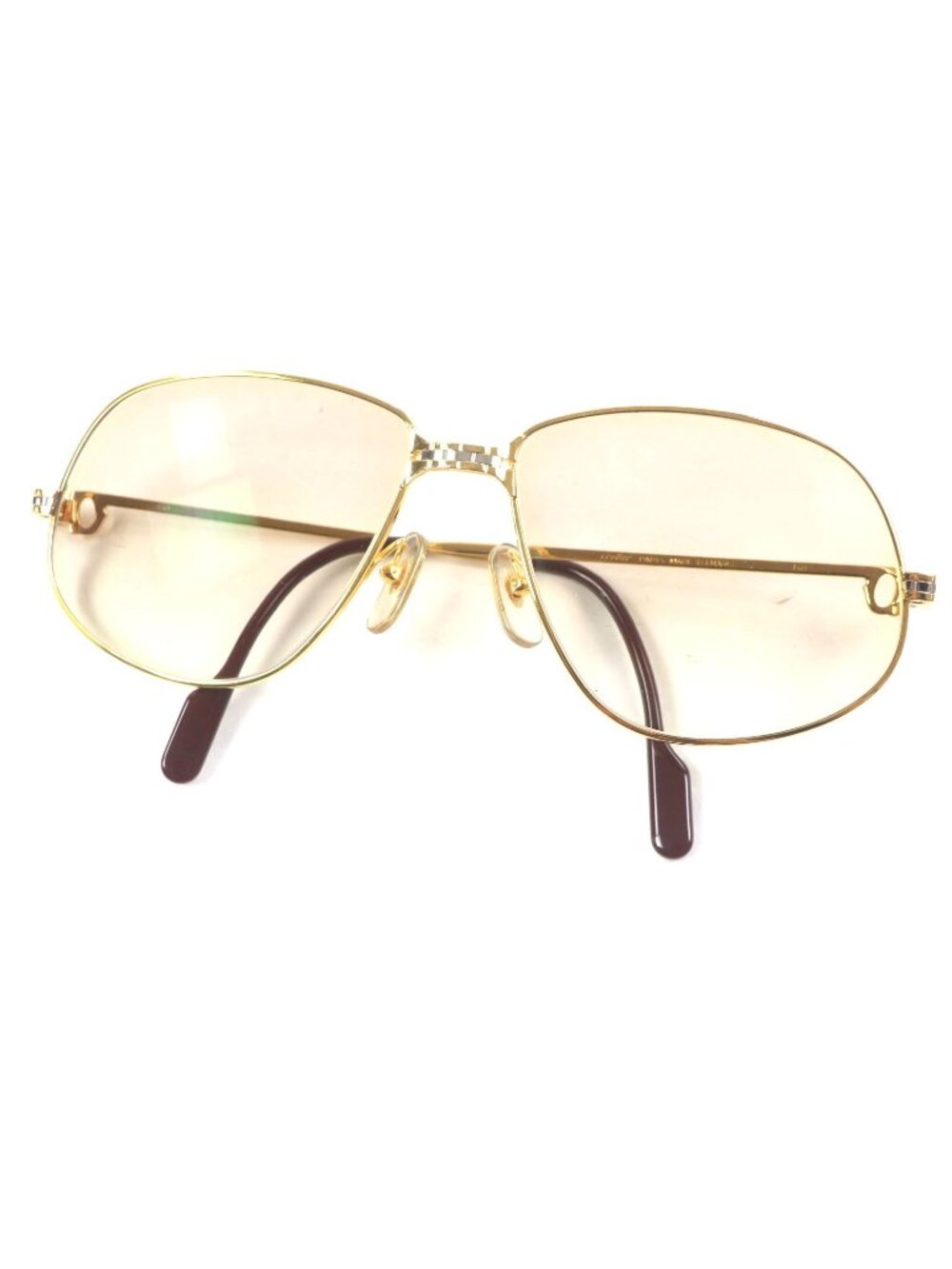 Cartier Maillon Panthere Teardrop Logo Gradient Lens Sunglasses Eyewear